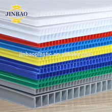 Jinbao werbung pack material kunststoff hohl board pp platte